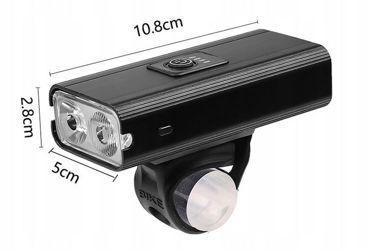 LAMPKA ROWEROWA LED PRZÓD 2200 LUMENÓW MOCNA + TYŁ światła rowerowe EAN (GTIN) 5903899920723
