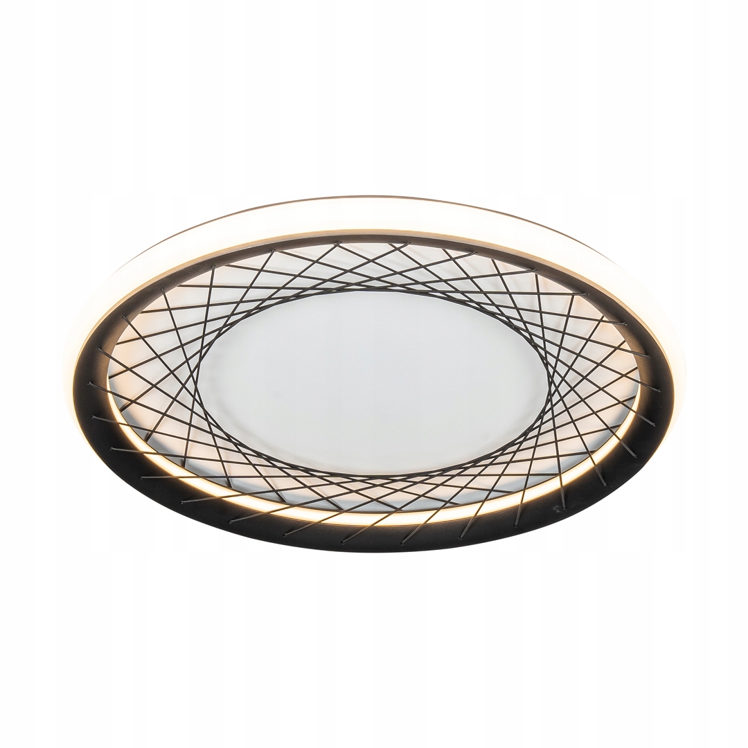 Stropné Svietidlo 38W Nest čierny/biely 51 cm Milagro moderný stropný