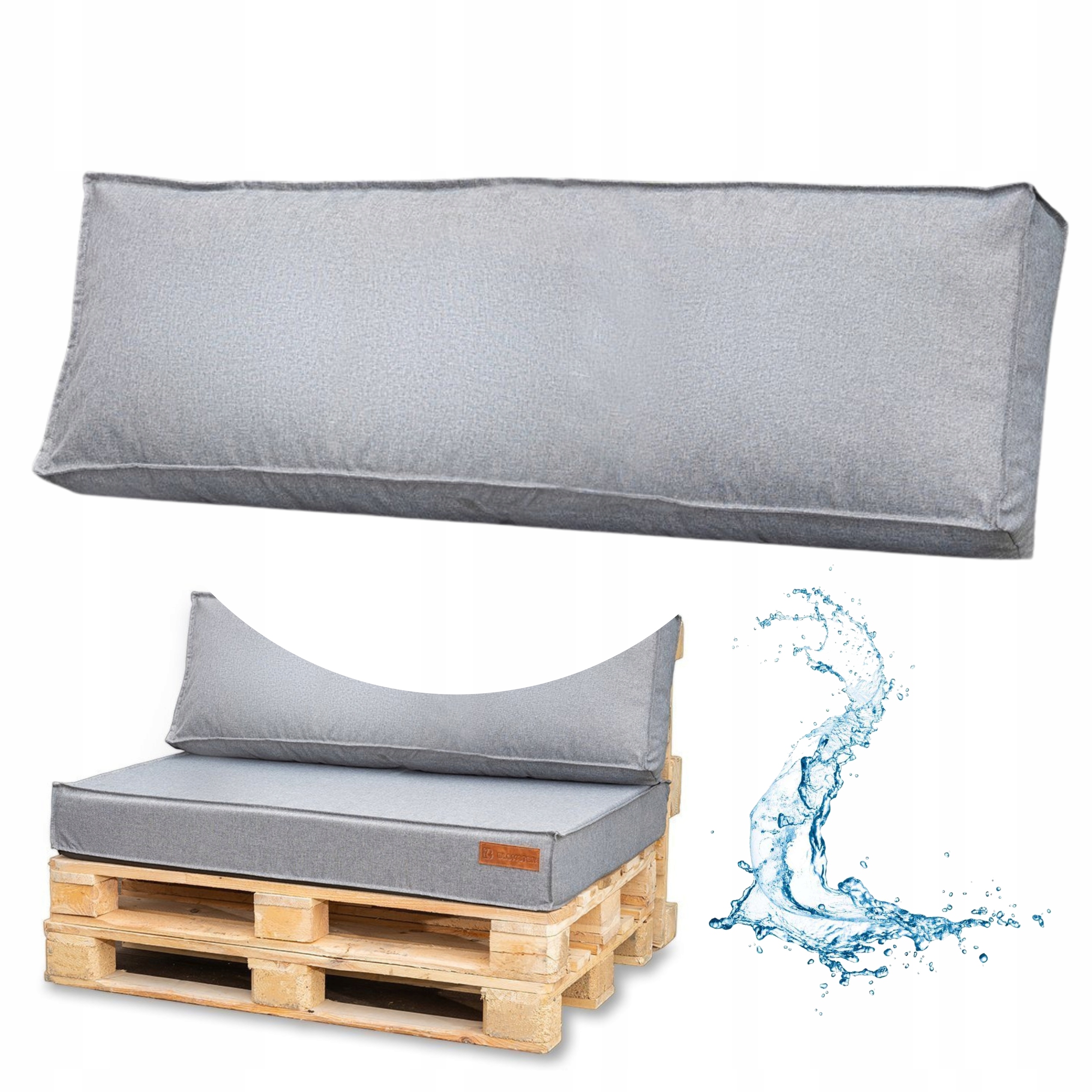 Polštář zahradní Poduška na nábytek z europalet Opěradlo Voděodolný Blomster