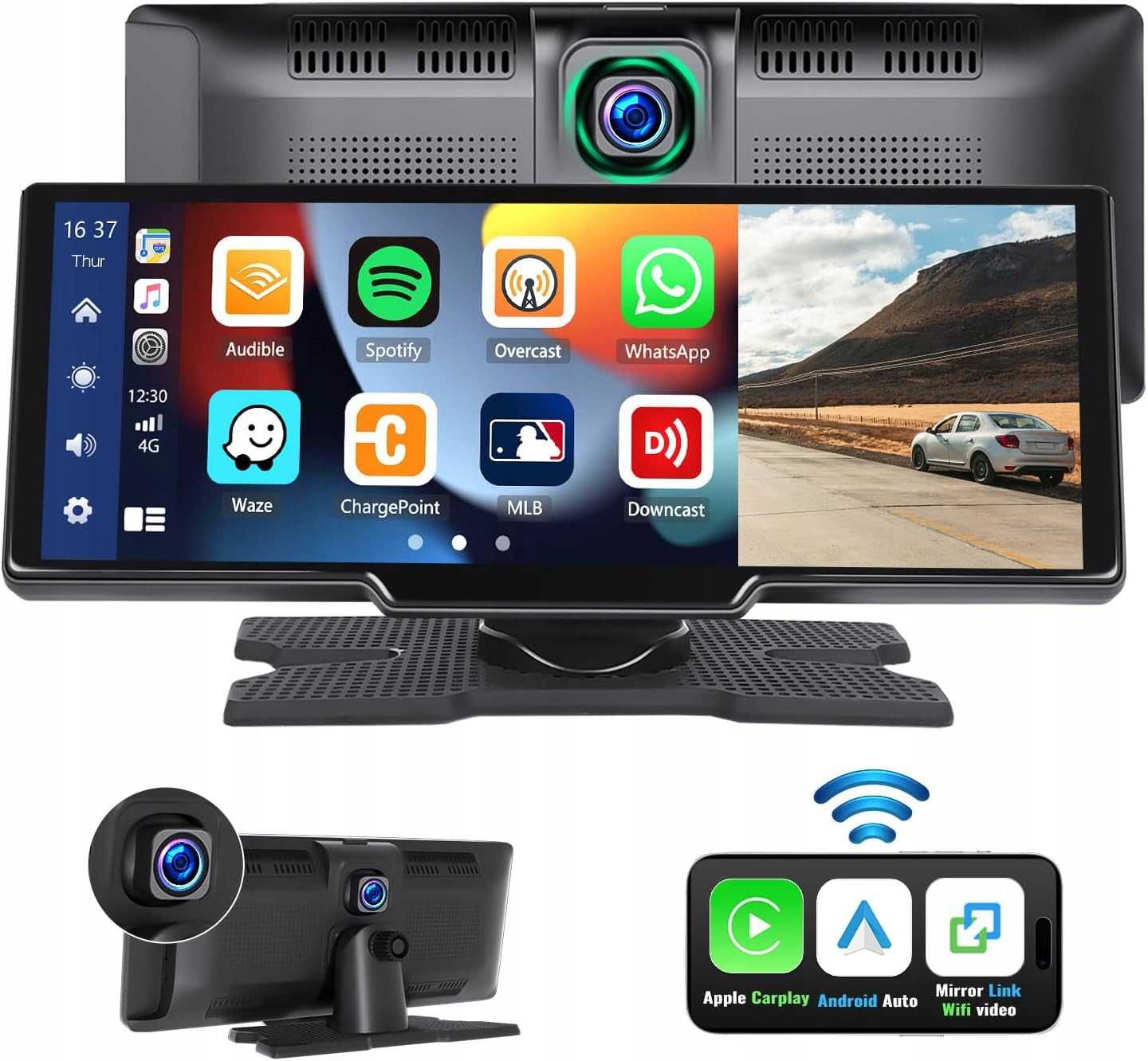 Radio Android Auto CAR PLAY nawigacja, kamera DVR cofania, WifI, Bluetooth Kod producenta FARCAR10