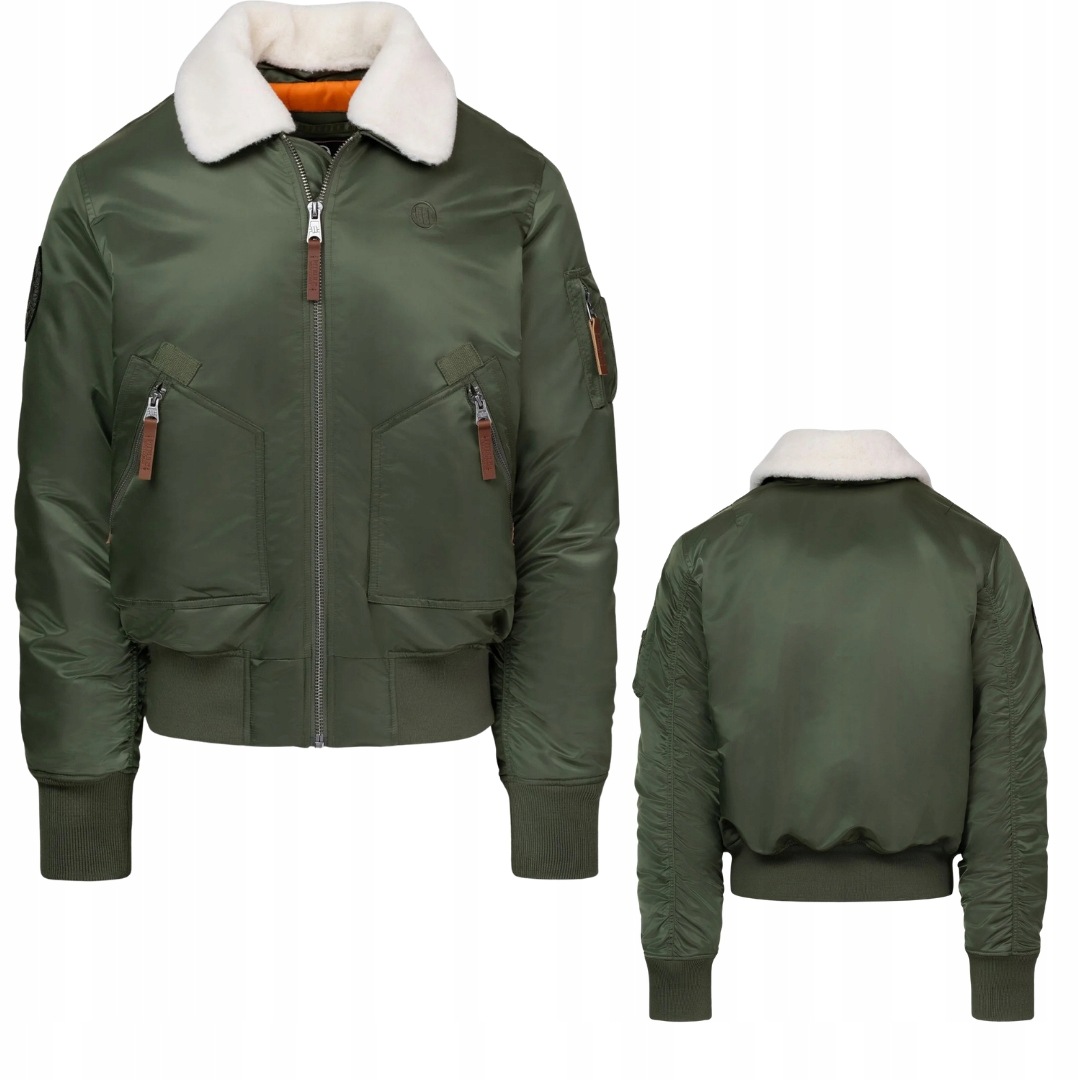 Pitbull West Coast Zimní Bunda Bomber Harwood MA1 Jacket Olivová L