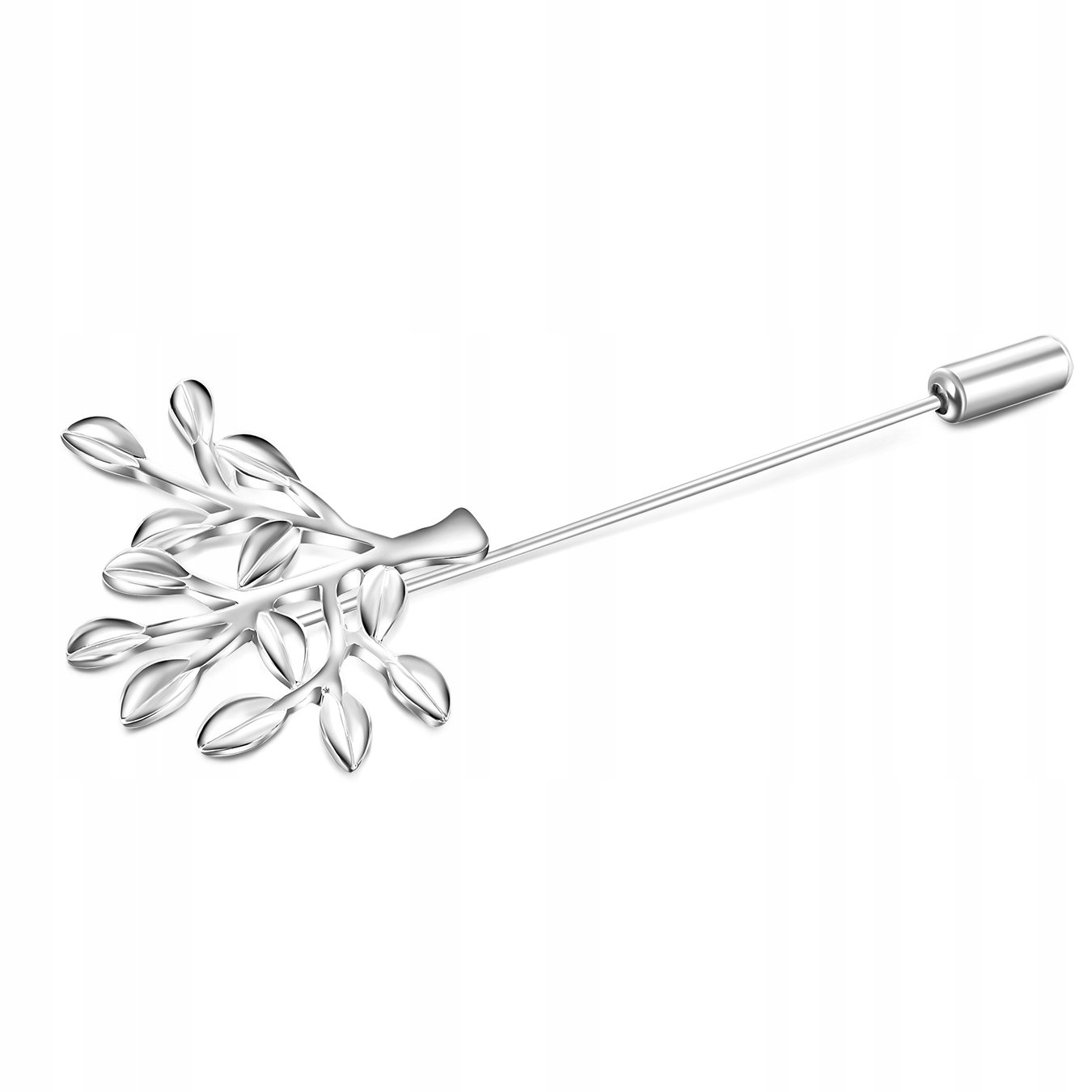 Stříbrný pin pro pánské sako ve tvaru stromečku Pako Lorente One Size