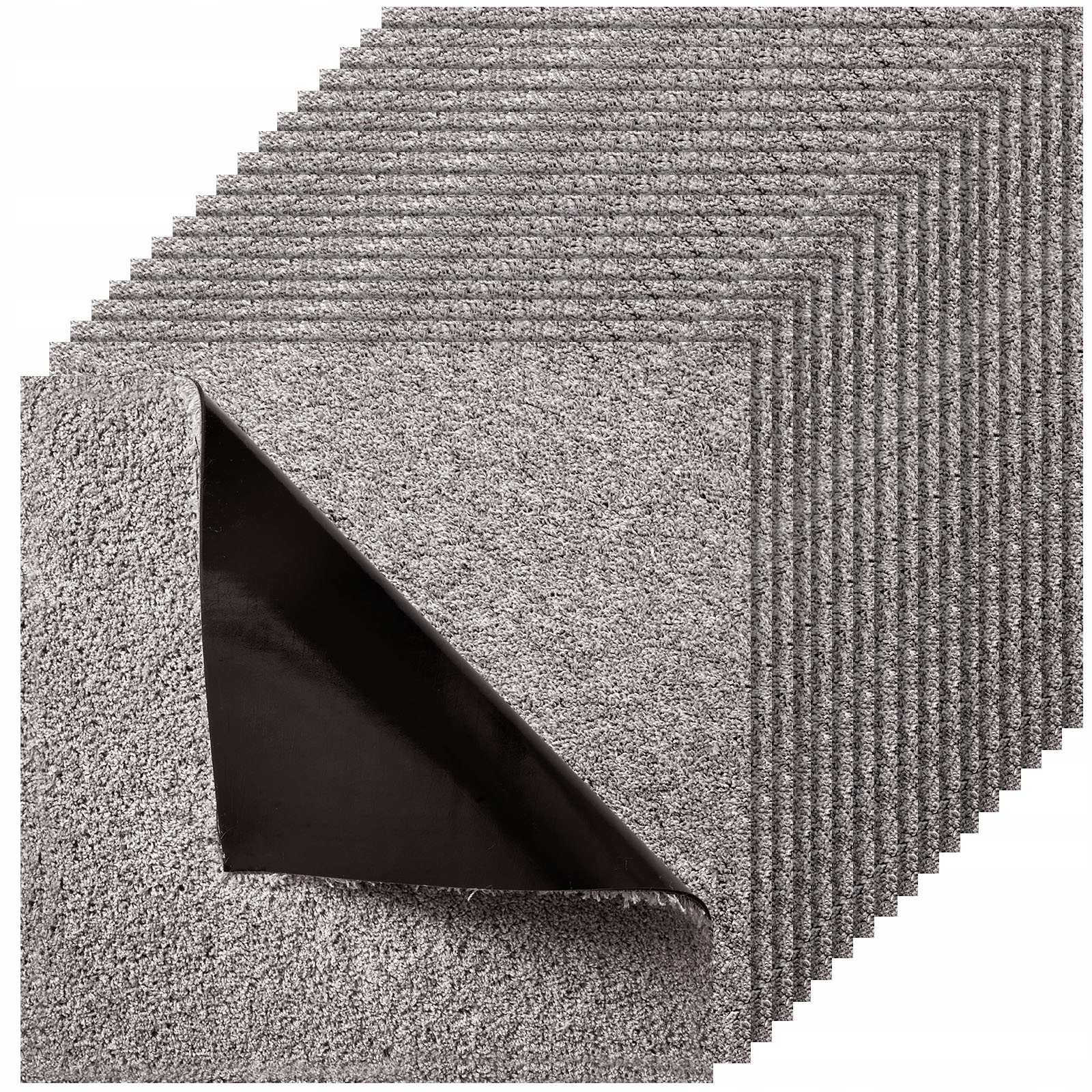Profesionálne Kobercové Dlaždice Vevor 457X457X12 MM 10 Kusov Tmavohnedé