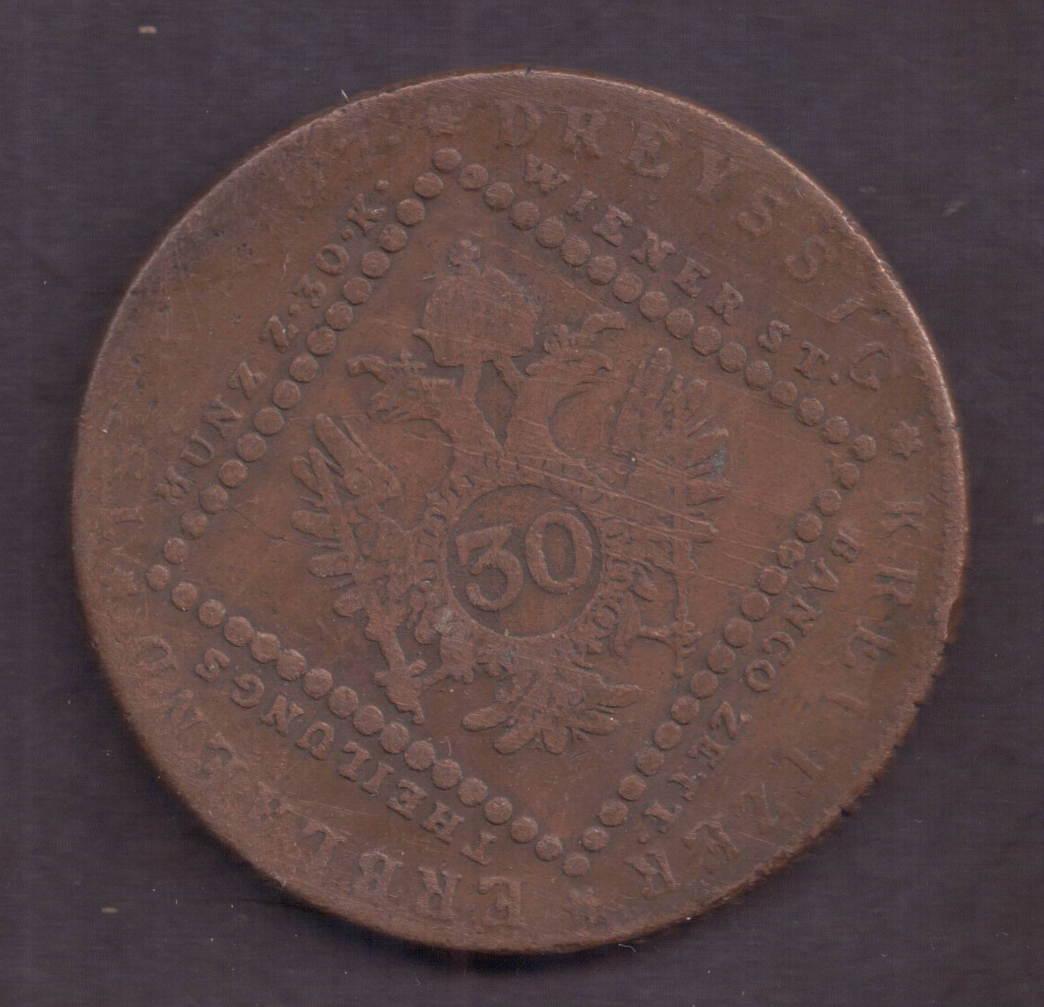 Austria - 30 Kreuzer 1807 rok - mennica B
