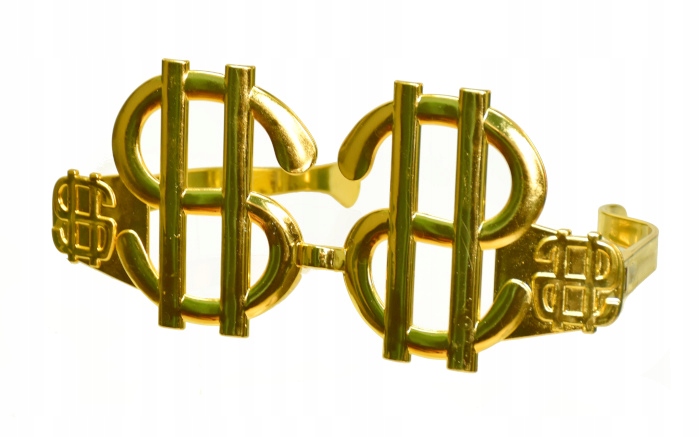 SREBRNE DUŻE OKULARY DOLARY FOTOBUDKA KARNAWAŁ EAN (GTIN) 5906800108869