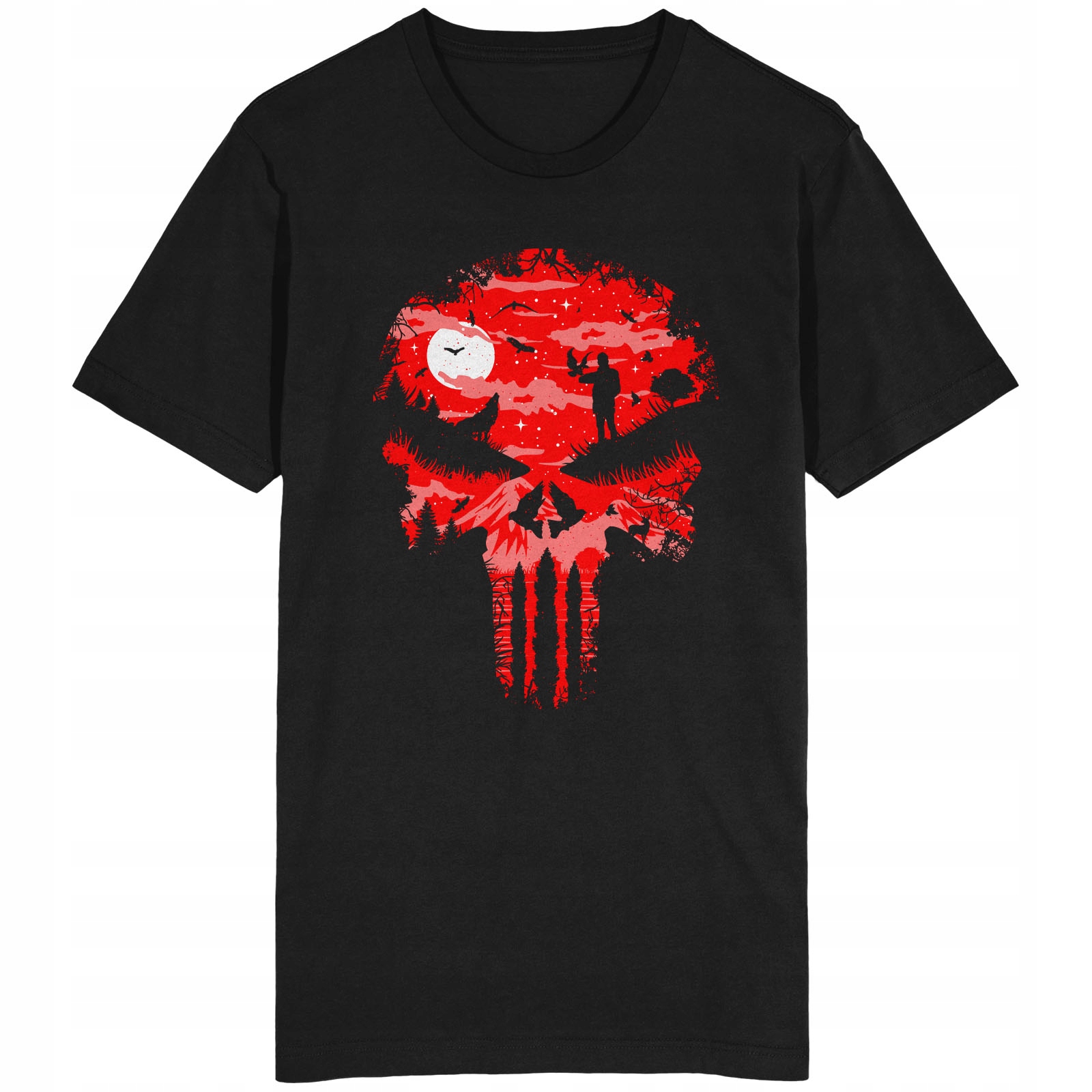 

Red Punisher Koszulka Na Siłownię Trening Crossfit