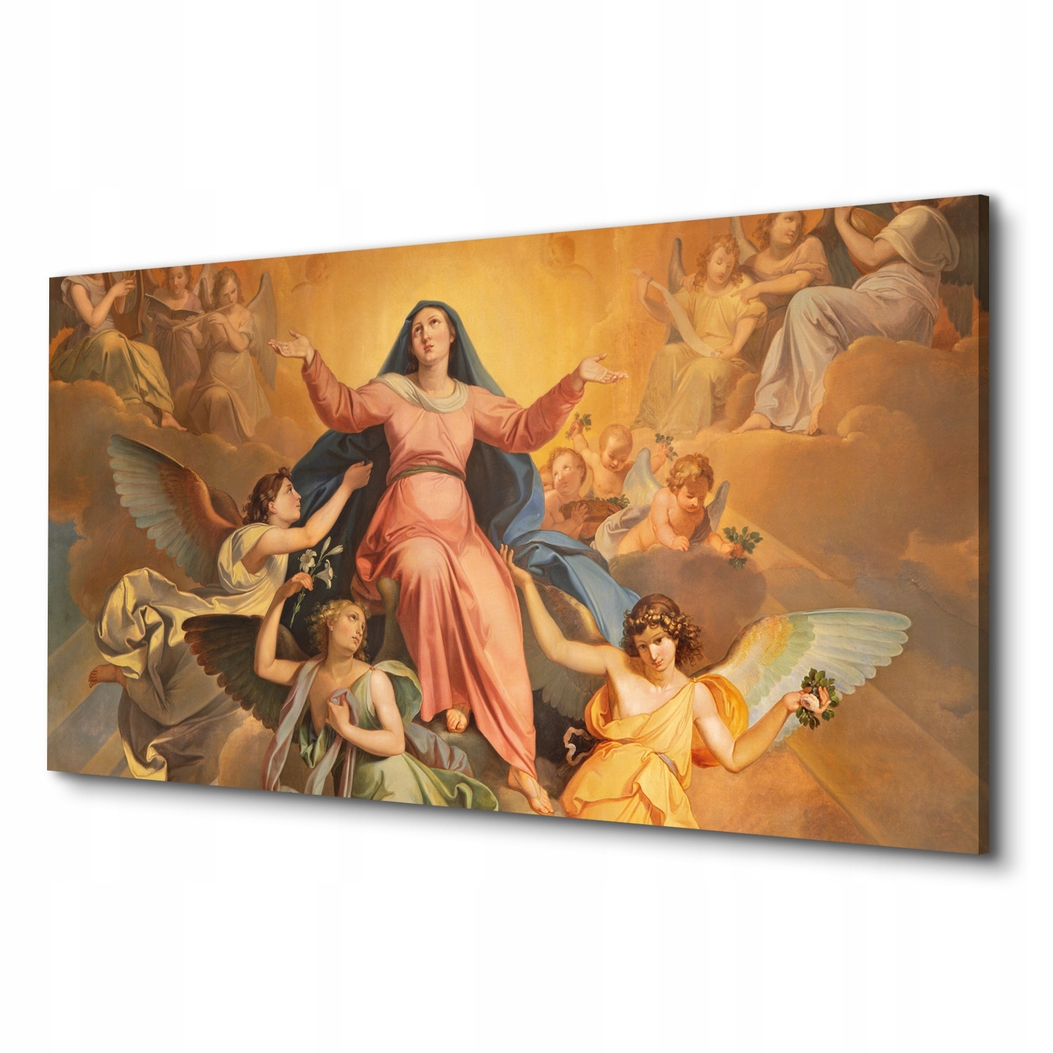 

Obrazy drukowane canvas Maryja aniołowie 100x50