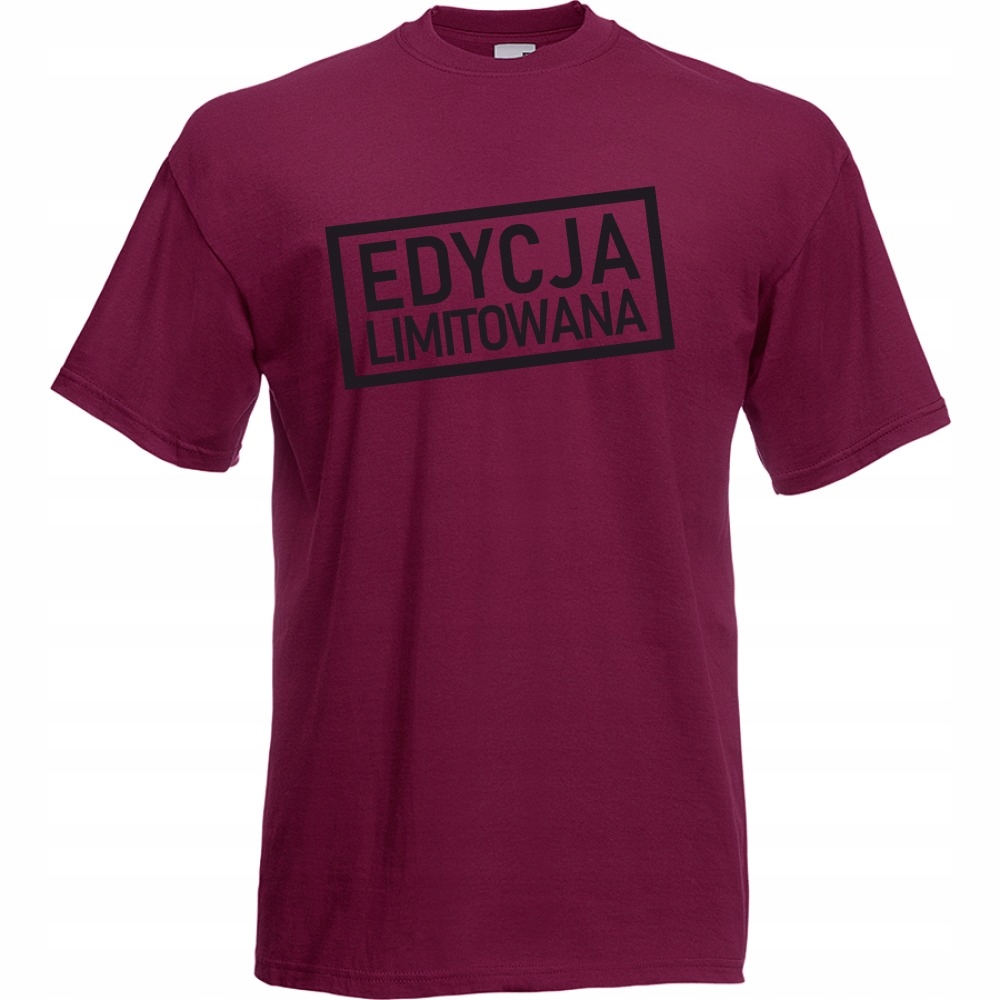 

Koszulka zabawna edycja limitowana M burgund
