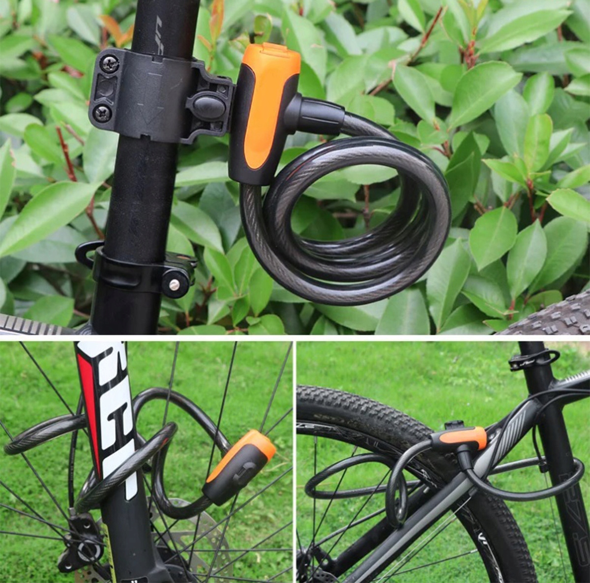 ZAPIĘCIE DO ROWERU BLOKADA ROWEROWA LINKA ŁAŃCUCH NA KLUCZYK 100CM RW36 Stan opakowania oryginalne