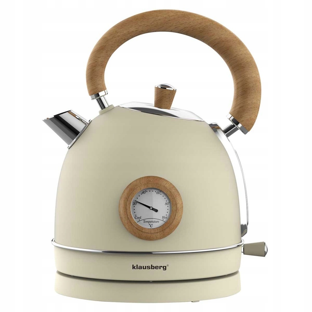 Elektrická Konvice 1,8 L S Teploměrem Klausberg KB-7906 Retro