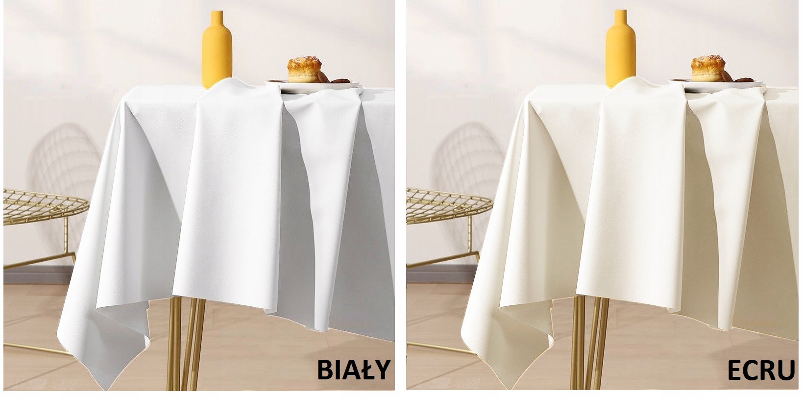 OBRUS GŁADKI ETHERAL MATOWY GRUBY 140x250 KOLORY Typ obrus