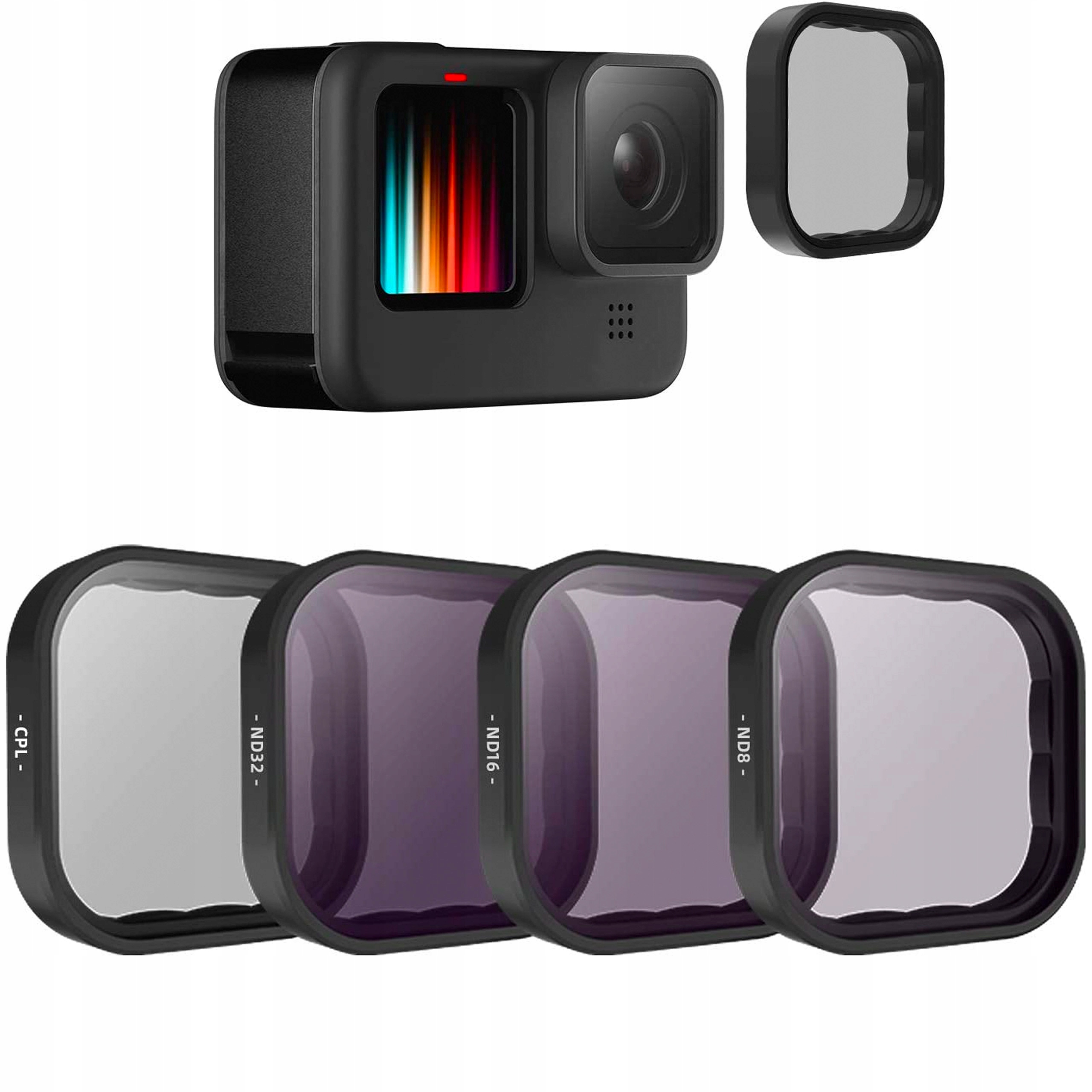 

Zestaw Filtrów ND8 ND16 ND32 Cpl do GoPro 11 10 9