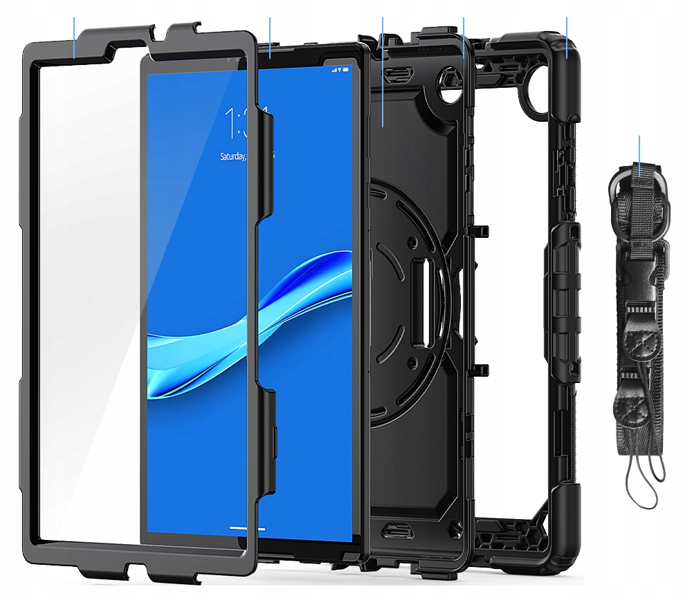 

Odporne Etui Obudowa 360 Do Lenovo Tab M10 Plus