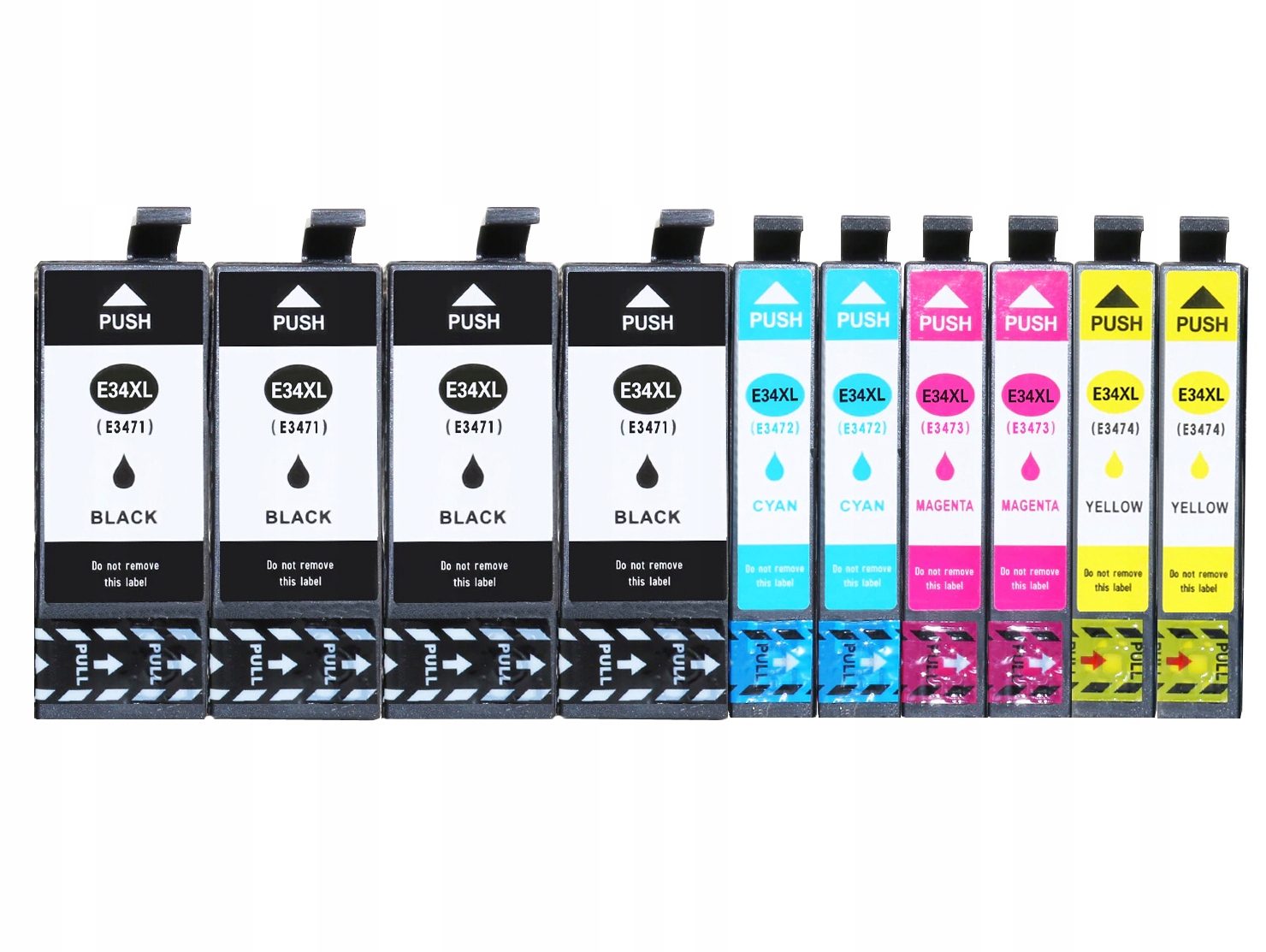 

10X Tusze do Epson WorkForce Pro WF-3720DWF 4X Bk