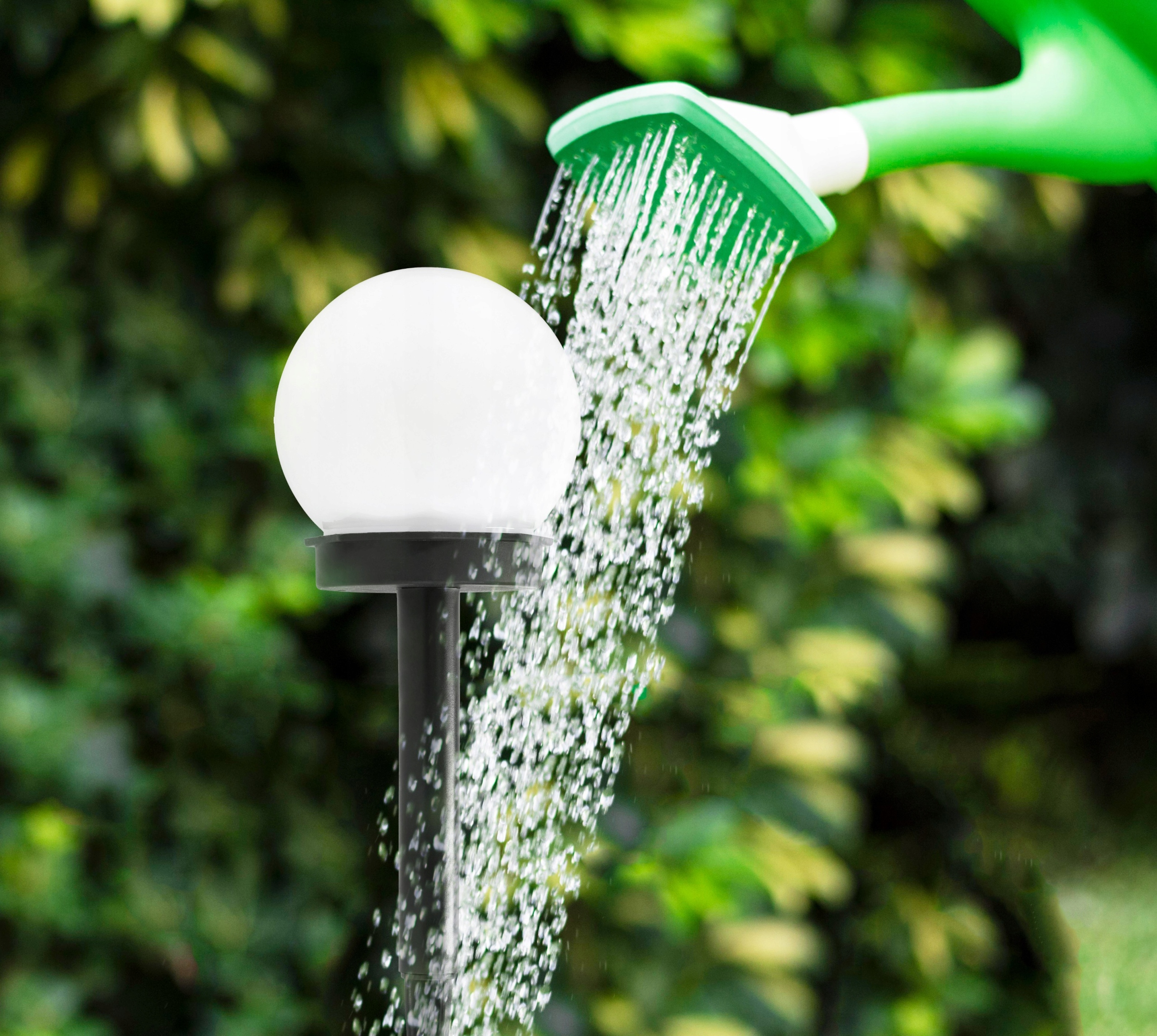 4x Solární zahradní lampa, LED, Drive-in, BÍLÁ, 10 cm, Voděodolná, IP44, Celková výška: 34,5 cm