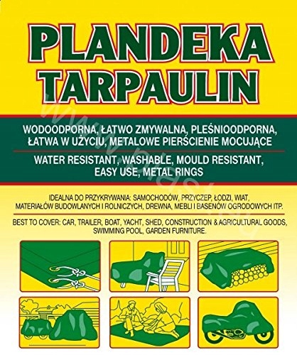 ABDECKPLANE Wodoodporna Plandeka 2x3m Metalowe Oczka Camping Niebieska — miniatura 4