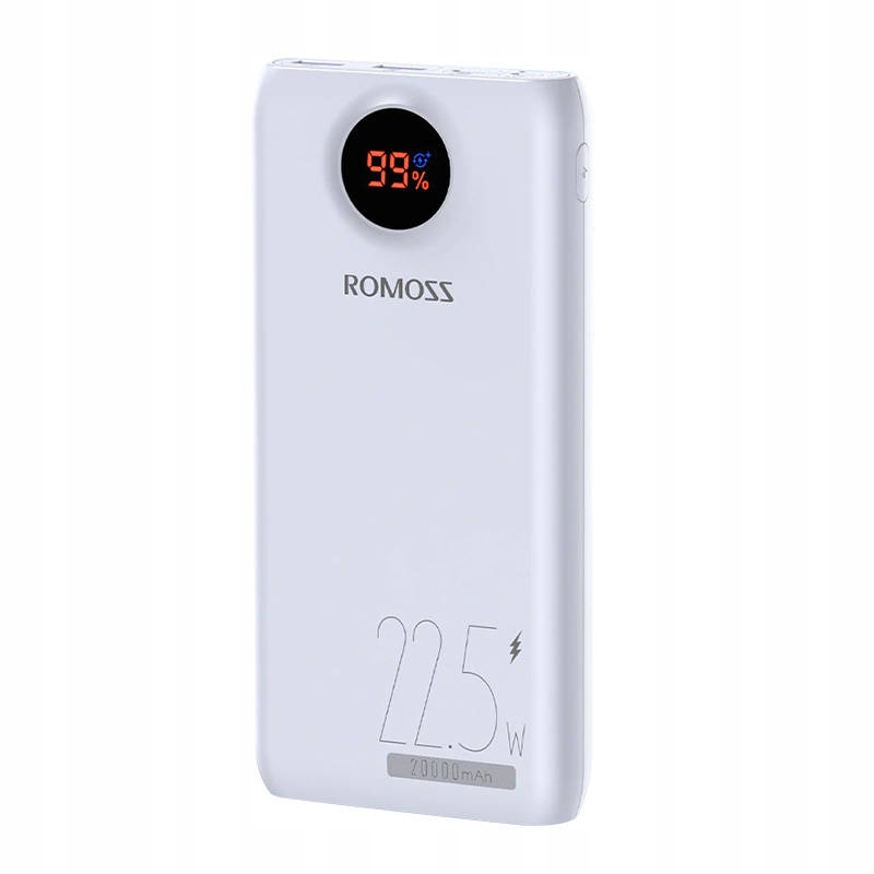 ROMOSS MOCNY POWERBANK USB DO TELEFONU 20000MAH USB-C 2X USB-A PD QC 22.5W Stan opakowania oryginalne