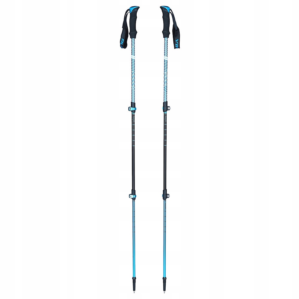 Trekingová hůl Viking Shiva hliník modrá 63 cm 237 g 3-segmentová