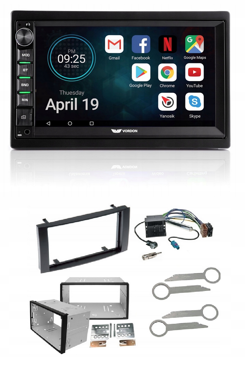 Vordon AC-8290 Rádio CarPlay Bluetooth Vw T5 Touareg 4L Cúvacia kamera