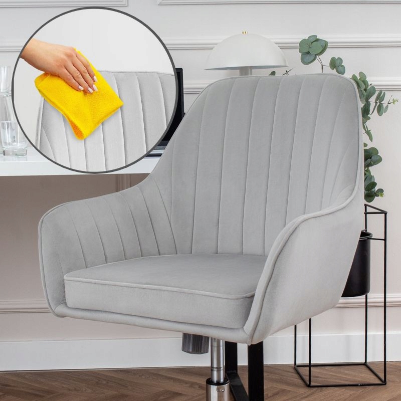 KRZESŁO BIUROWE OBROTOWE WELUROWE PIKOWANE FOTEL DO BIURKA PIKOWANY VELVET Rodzaj obrotowy