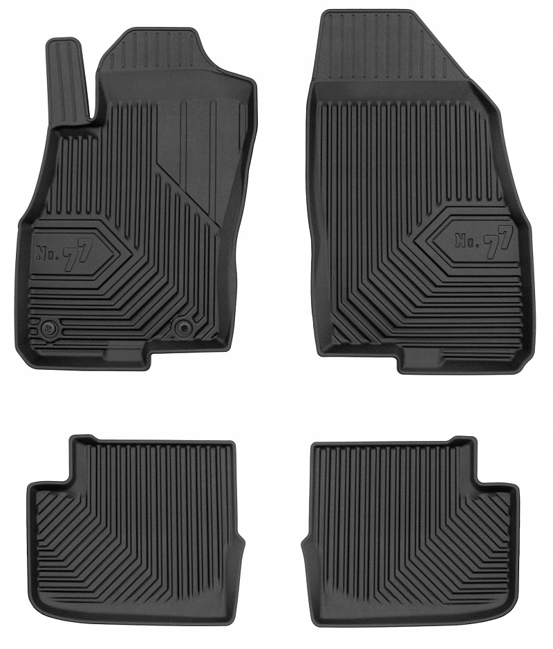 Gumové Koberce Fiat Punto Evo 5 dveří 2009-2012 Korytka 77