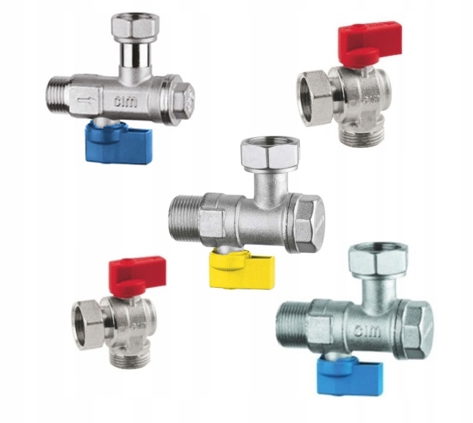 Vodné ventily Standard uhlové uhlový plyn s filtrom 3/4" kotol 2 Funkčný