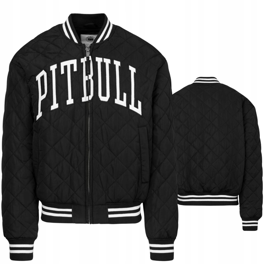 Pitbull West Coast Pánská Prošívaná Přechodová Bunda Jupiter Černá 3XL