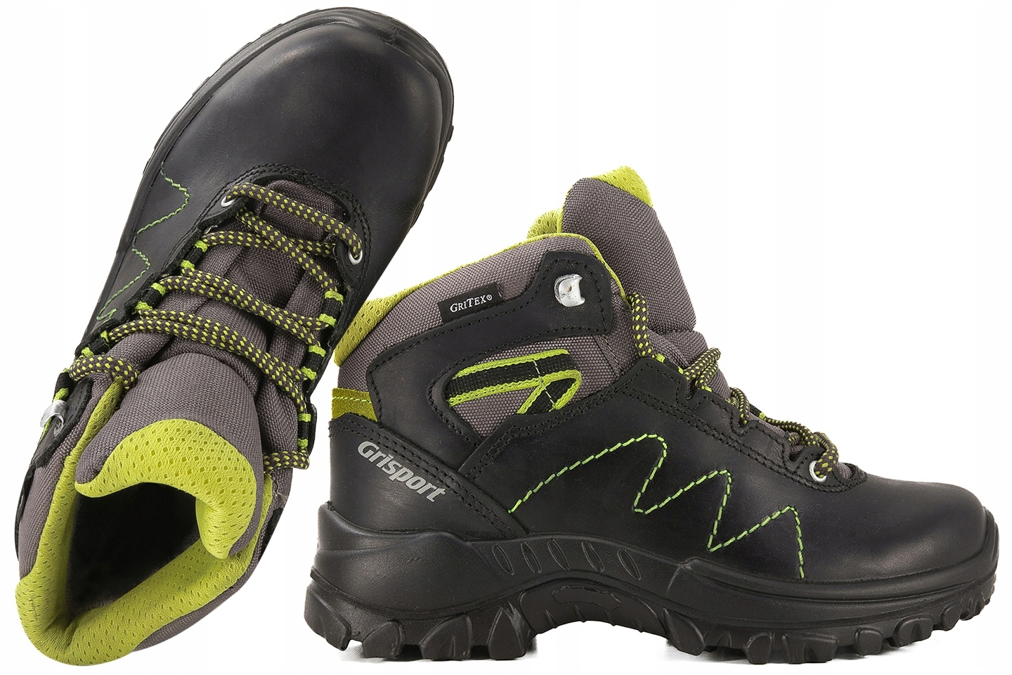 Grisport 9394PV15G Buty Trekkingowe Wysokie Membrana Skóra 35 Czarny