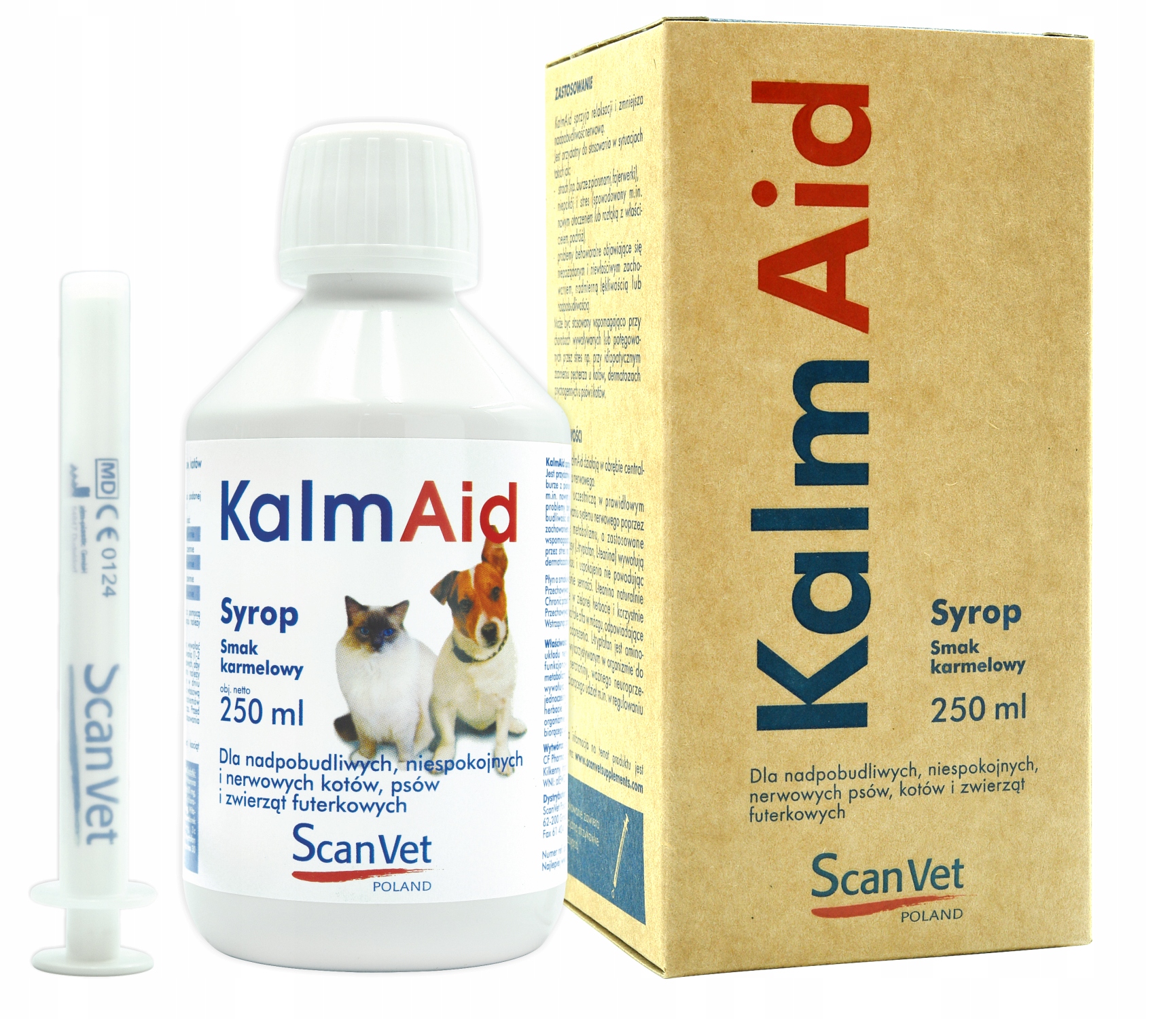 Scanvet KalmAid dla nerwowych psów, kotów 250 ml
