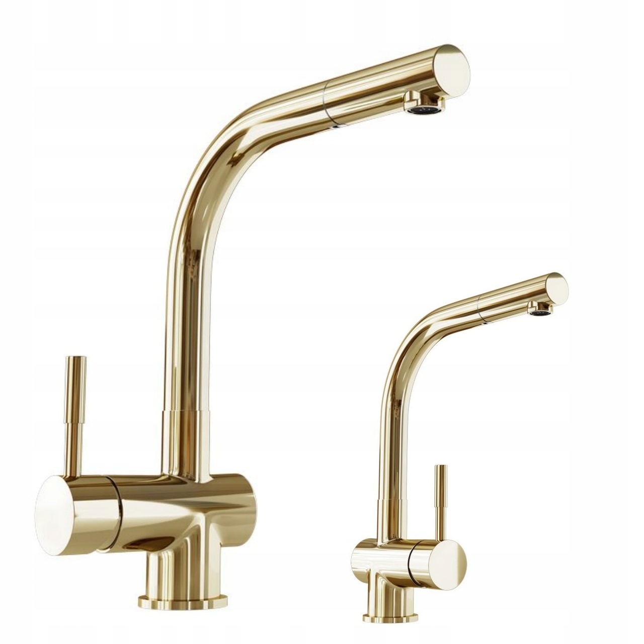 Bateria kuchenna Globalo Lobio Light Gold 1.1 Jasne Złoto Połysk Kuchnia