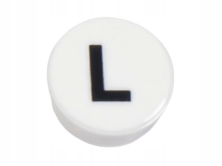 

Lego 98138pb222 1x1 Tile Literka L biała Nowa (1g)