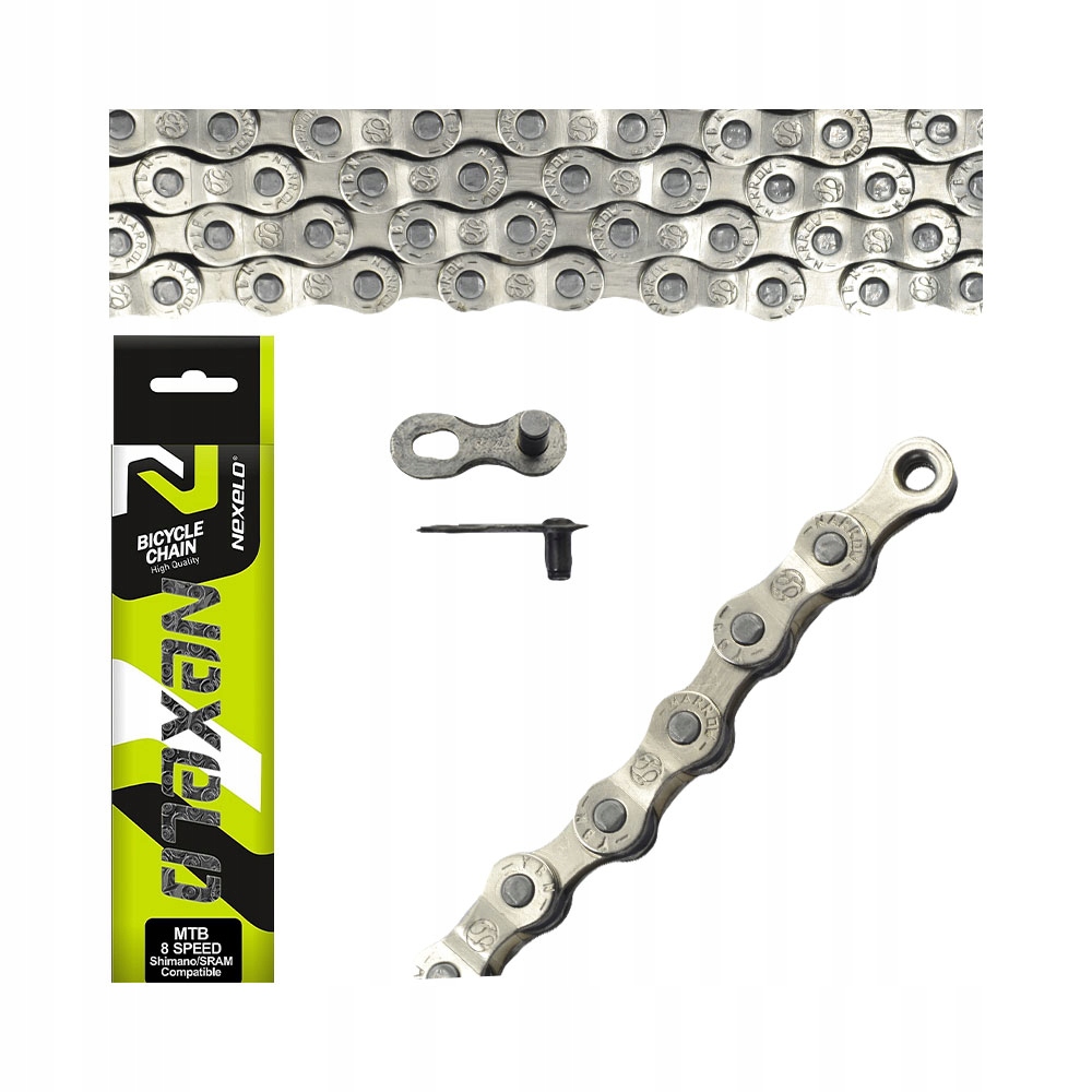 

Łańcuch rowerowy Mtb 116 ogniw 8-rzędowy 1/2x3/32