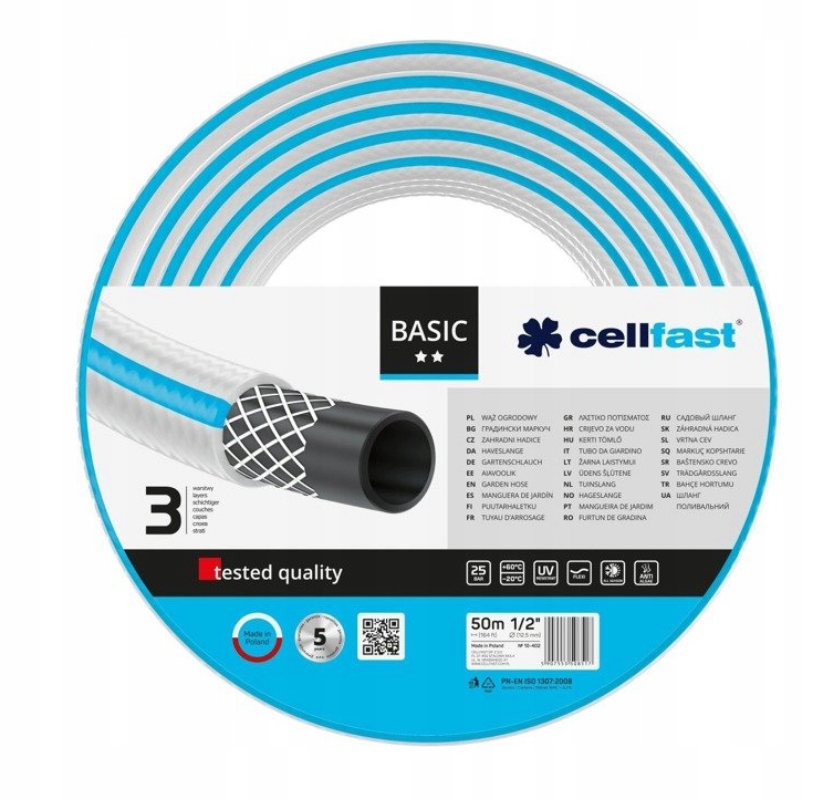 

Cellfast 10-402 Wąż Ogrodowy Basic 1/2" 50m