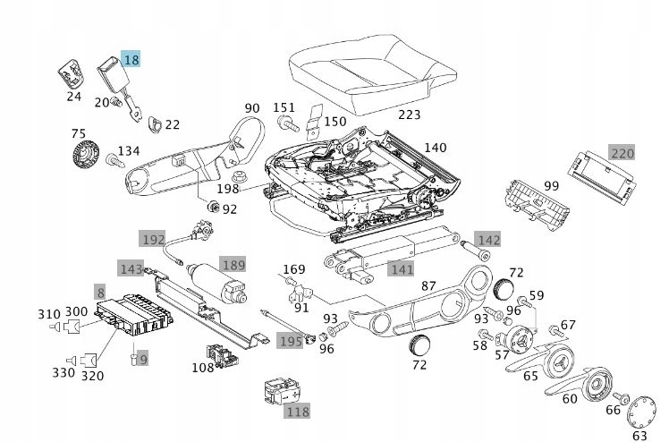 Original Mercedes-Benz Gurtschloss Viano W639 A6398600069