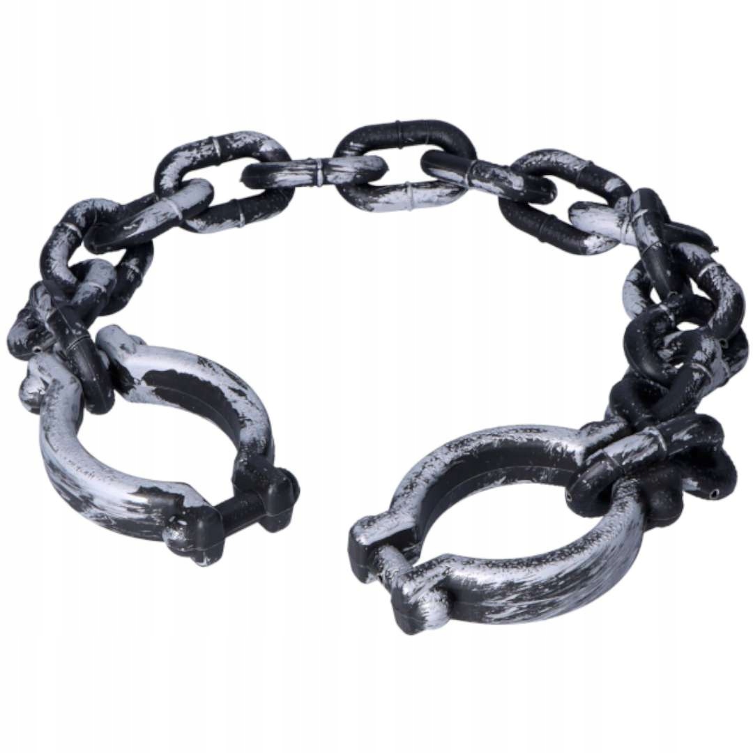 KAJDANY na łańcuchu HALLOWEEN długie PLASTIKOWE