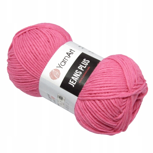Włóczka YarnArt Jeans Plus Różowy 42 100g/ 160 m