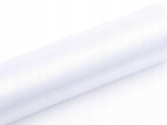 

Organza 0,16 x 9 m gładka biała
