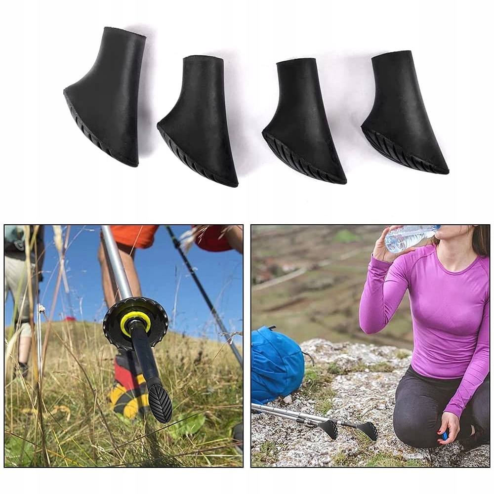 10x NASADKI NAKŁADKI KOŃCÓWKI GUMY NA KIJE KIJKI DO NORDIC WALKING TREKKING Marka inna marka