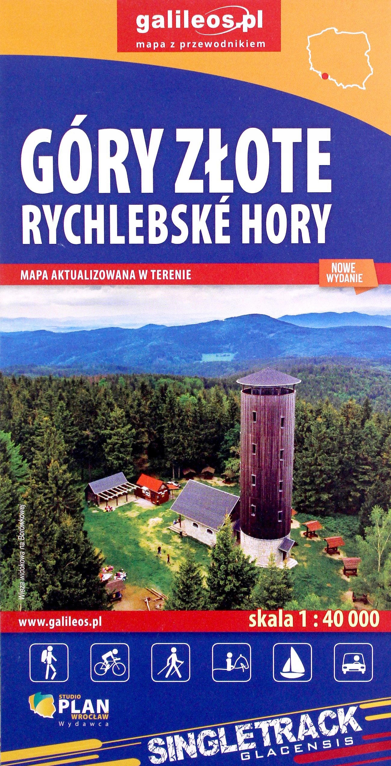 

Góry Złote I Rychlebskie Hory Mapa 1:40 000