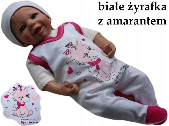 

Śpioszki śpiochy bawełniane pajacyk 56 rozpinane