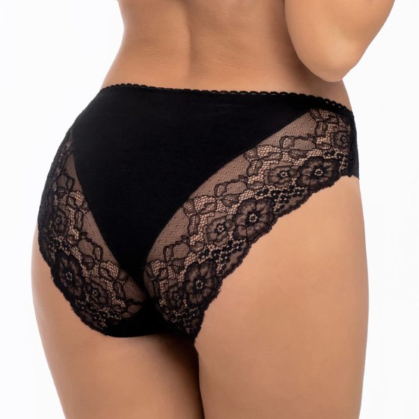 

Bawełniane figi z ozdobną koronką Babell 173