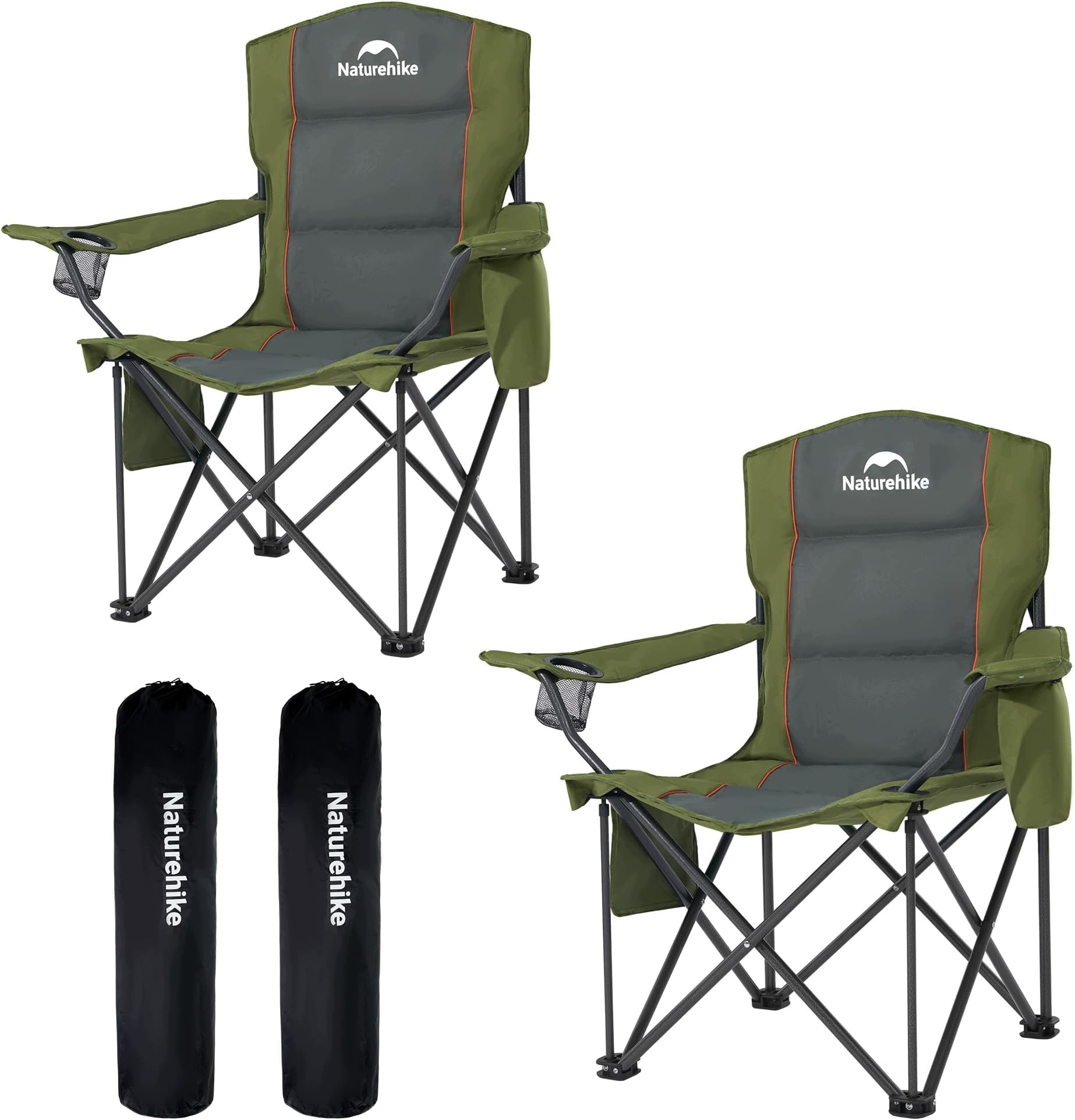 Zestaw Krzeseł Kempingowych 200KG 582W Składany Do Ogrodu Ryby Naturehike