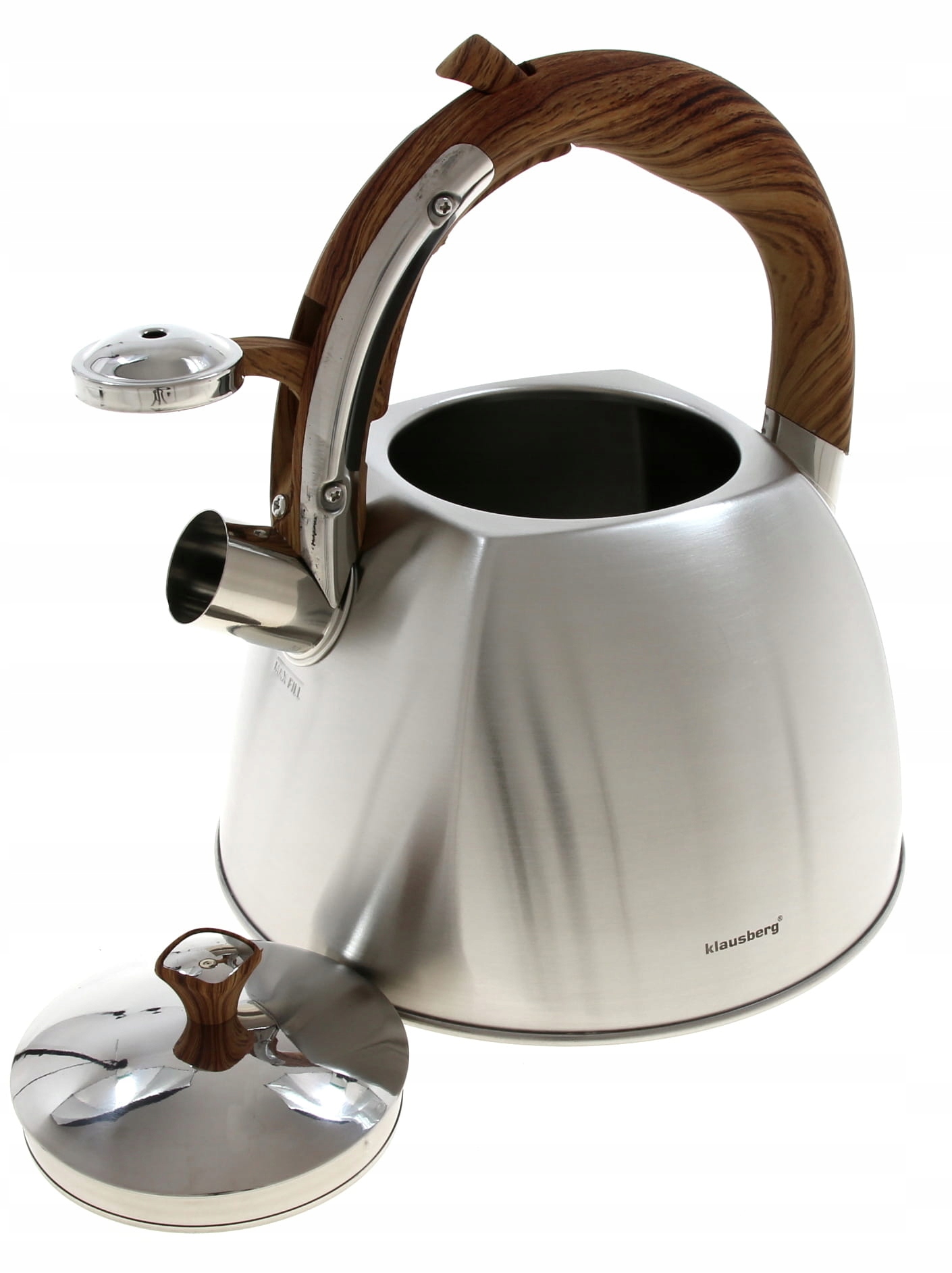 Czajnik STALOWY 3L. Indukcja KWADRAT SATYNA Materiał stalowy