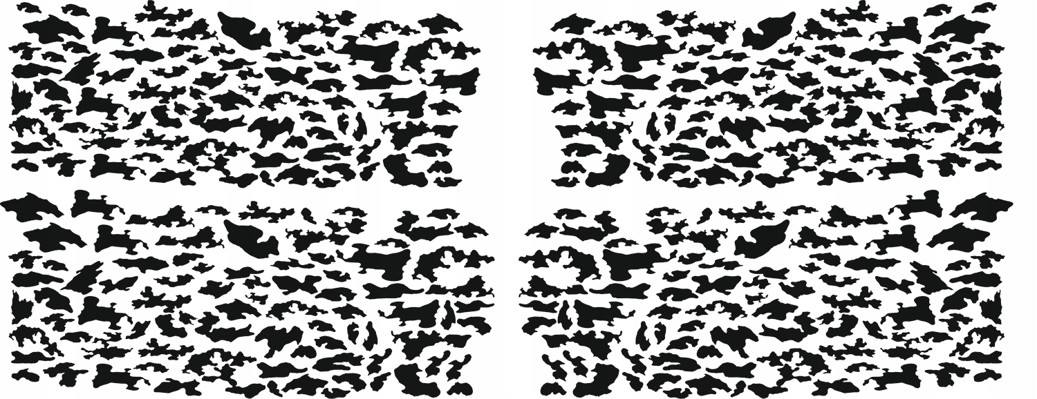 2x Nálepka Grafika na kolo Motocykl Běžník Malé Maskáčový Kamufláž 116x46