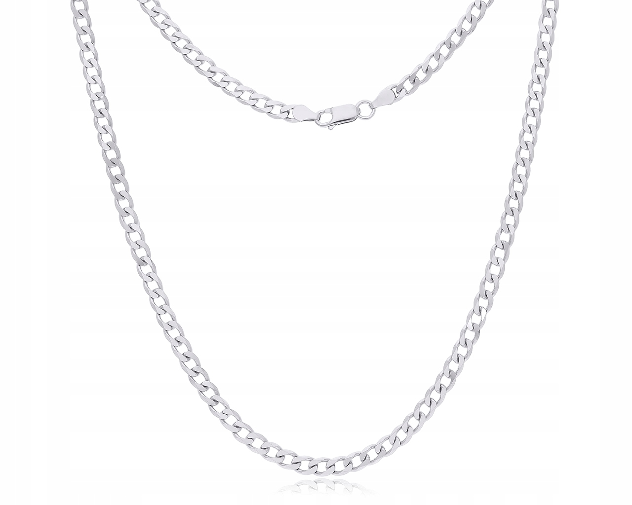 Pánský Stříbrný Řetízek řetízek, tlustý, plný Vazba „pancr“ Stříbro 925, rhodiovaný, délka 55 cm