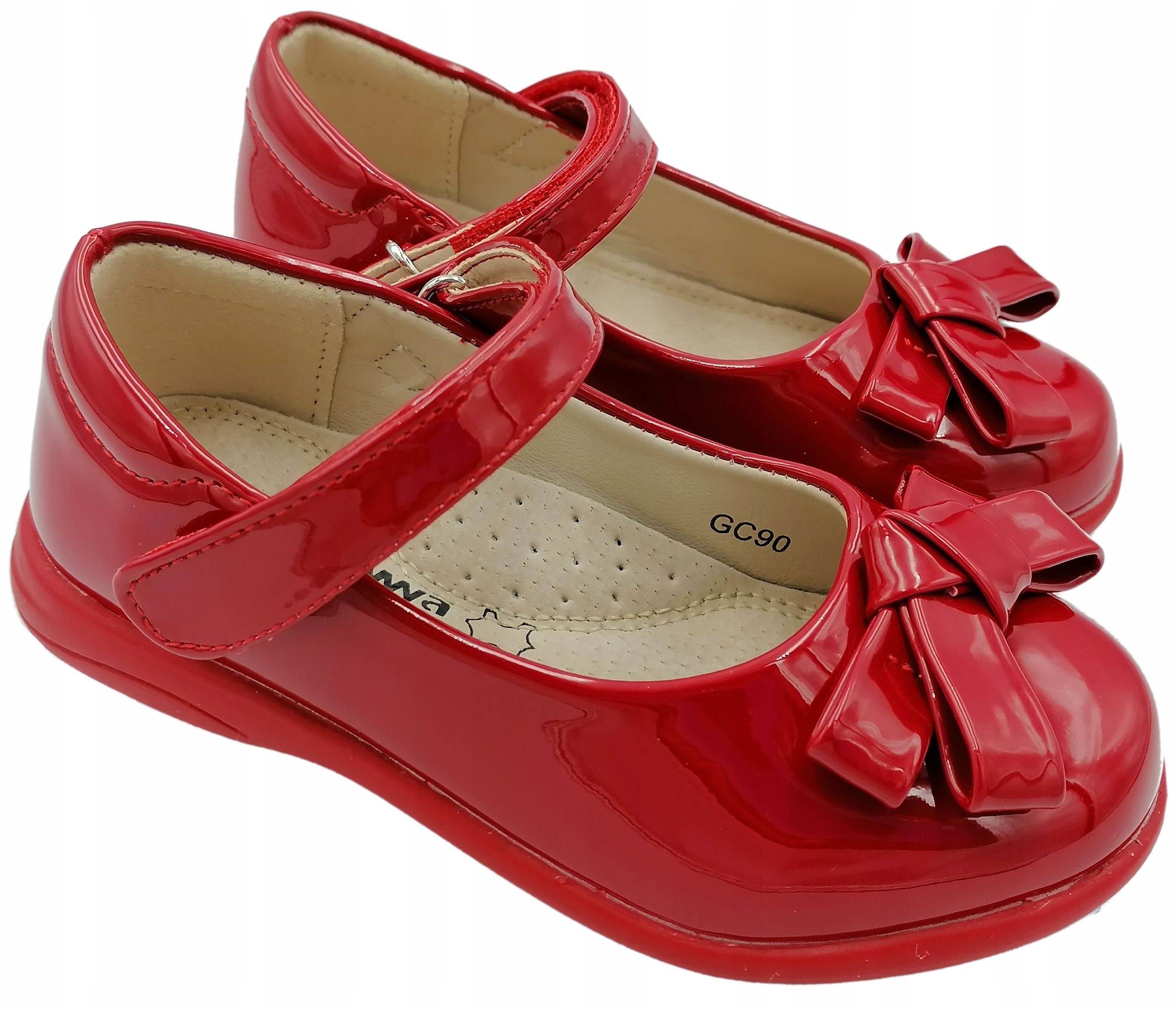 BALERINKI LAKIERKI w.skóra profil r.32 / 19,5cm