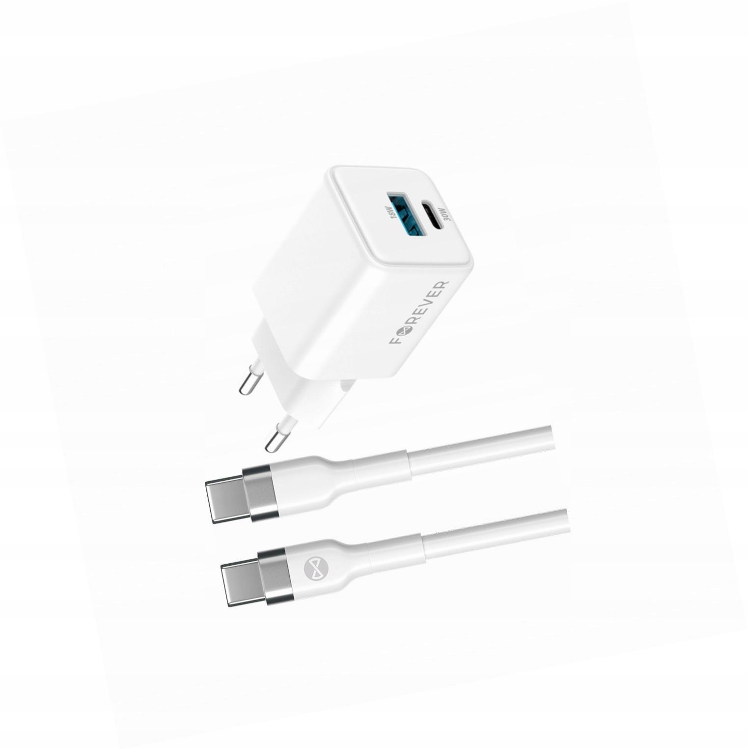Szybka ładowarka GaN 30W Usb i Usb-c z kablem do Samsung Galaxy A71