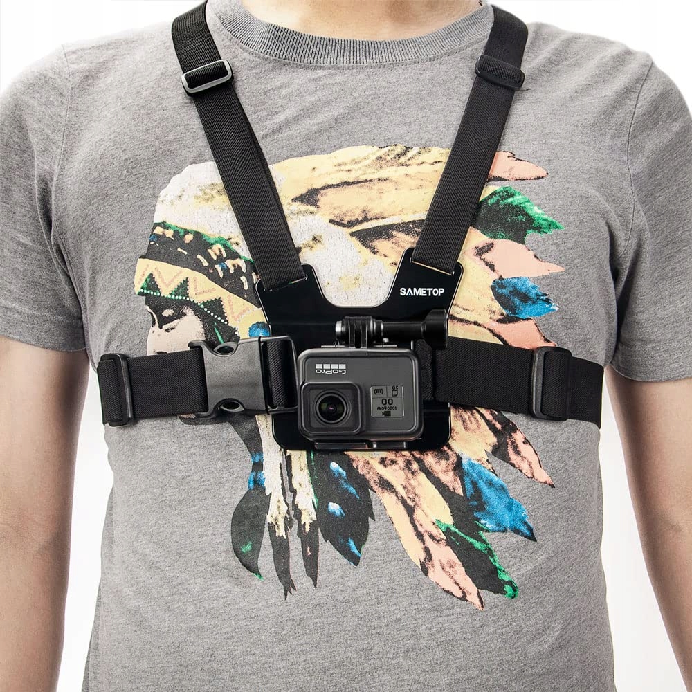 Pas Na Klatke Piersiowa Regulowany Do Kamer Sportowych GoPro DJI Sametop — miniatura 4