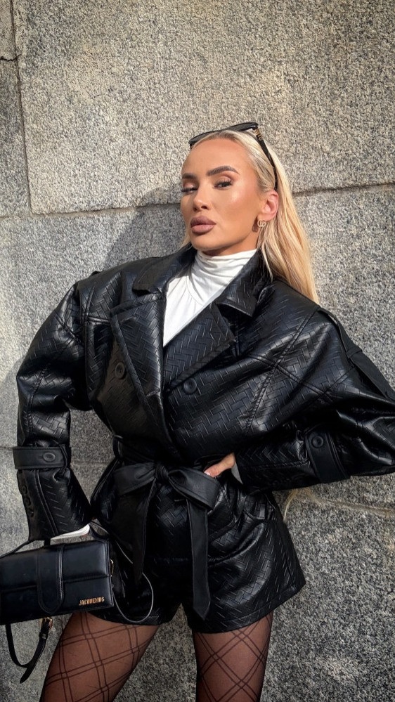 Bunda Monti Jacket Black Just Unique Černá Xs/s