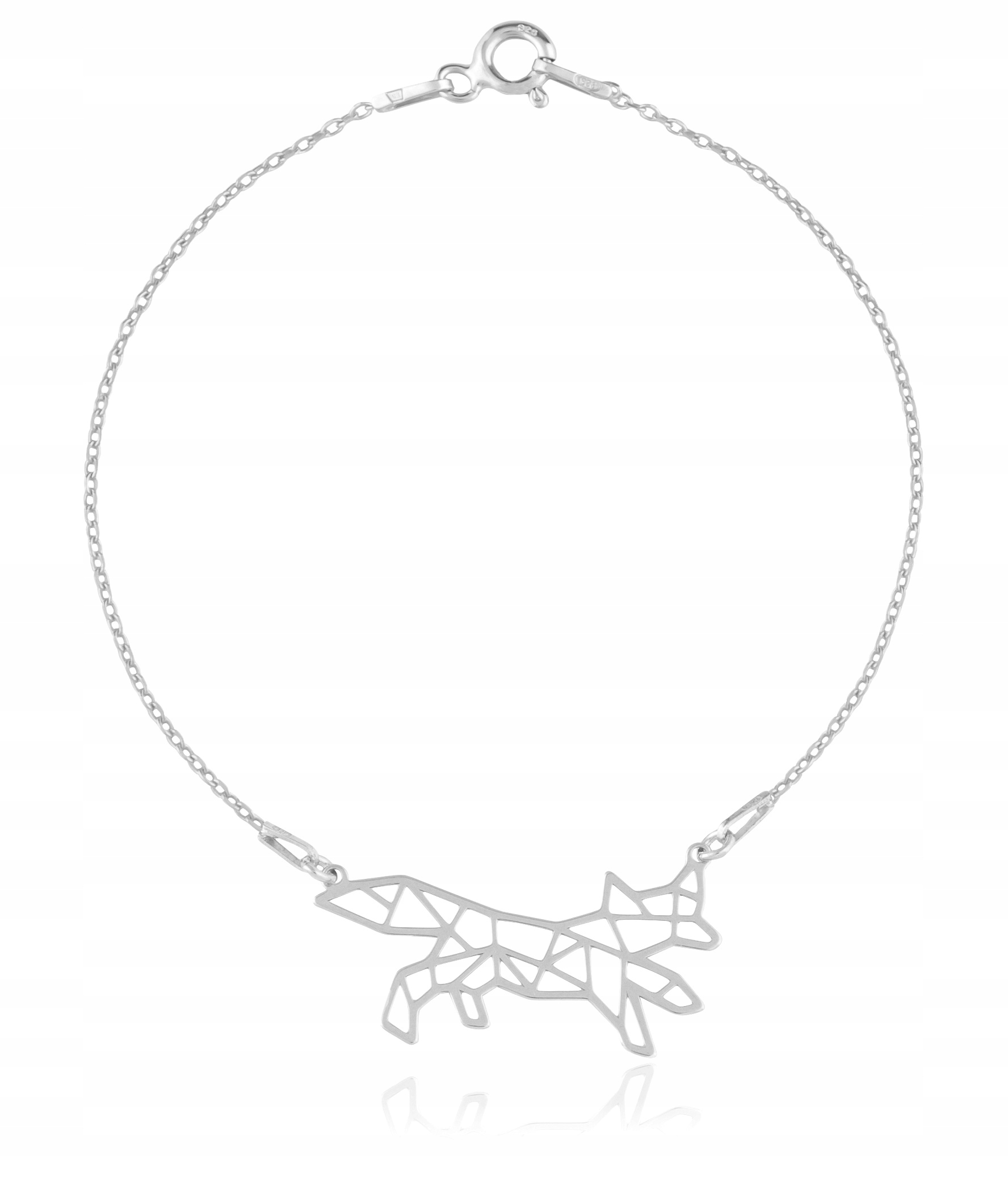 

Bransoletka celebrytka origami lis lisek srebro925